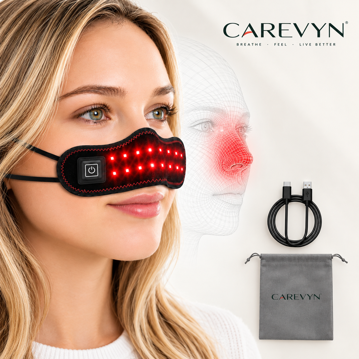 Rechargeable Heated Nose Wrap